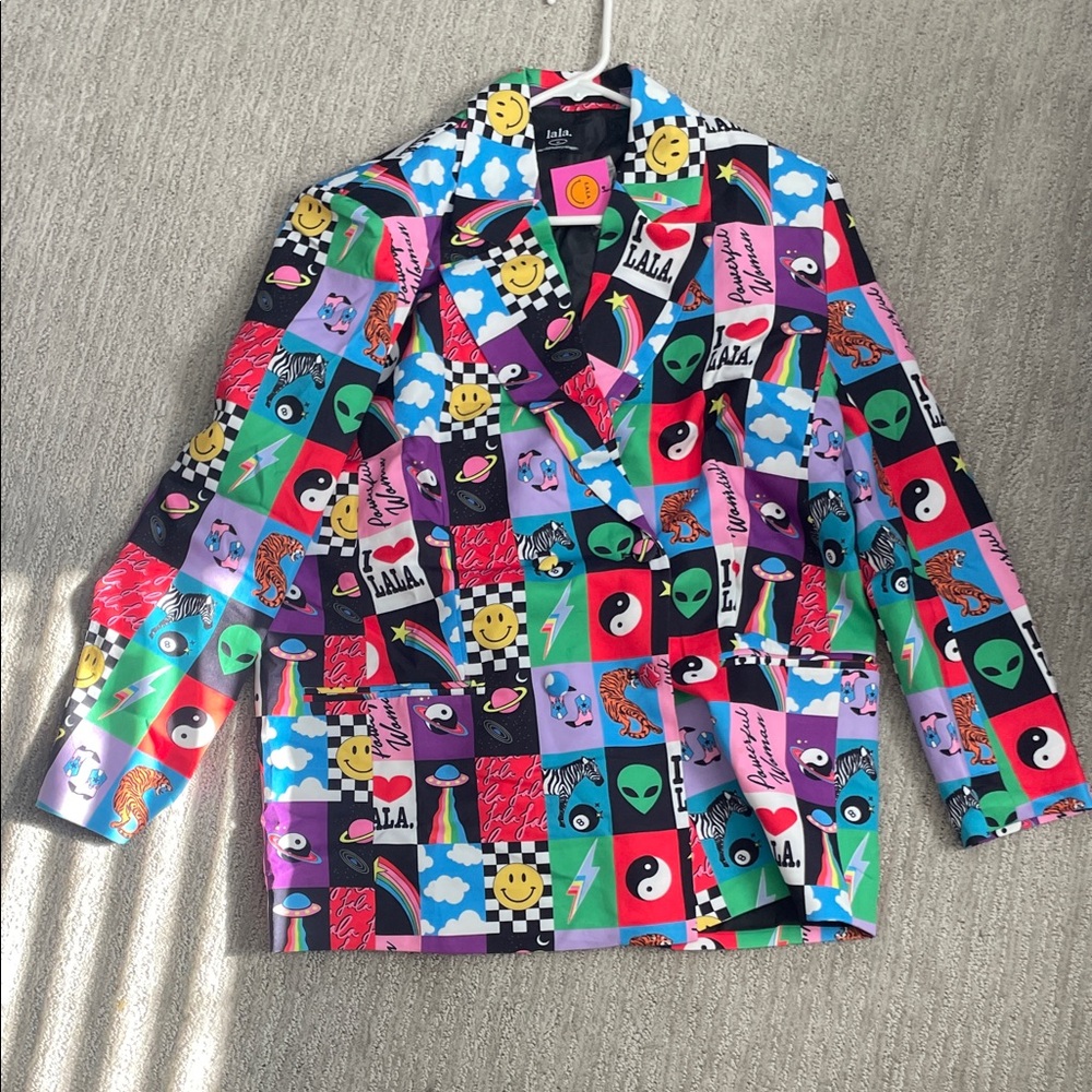 Colorful Graphic Blazer